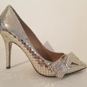 Isabel Marant Metal Python Ki Gong Pump, Size 39